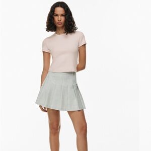 Aritzia Baby Tee in Shy Pink